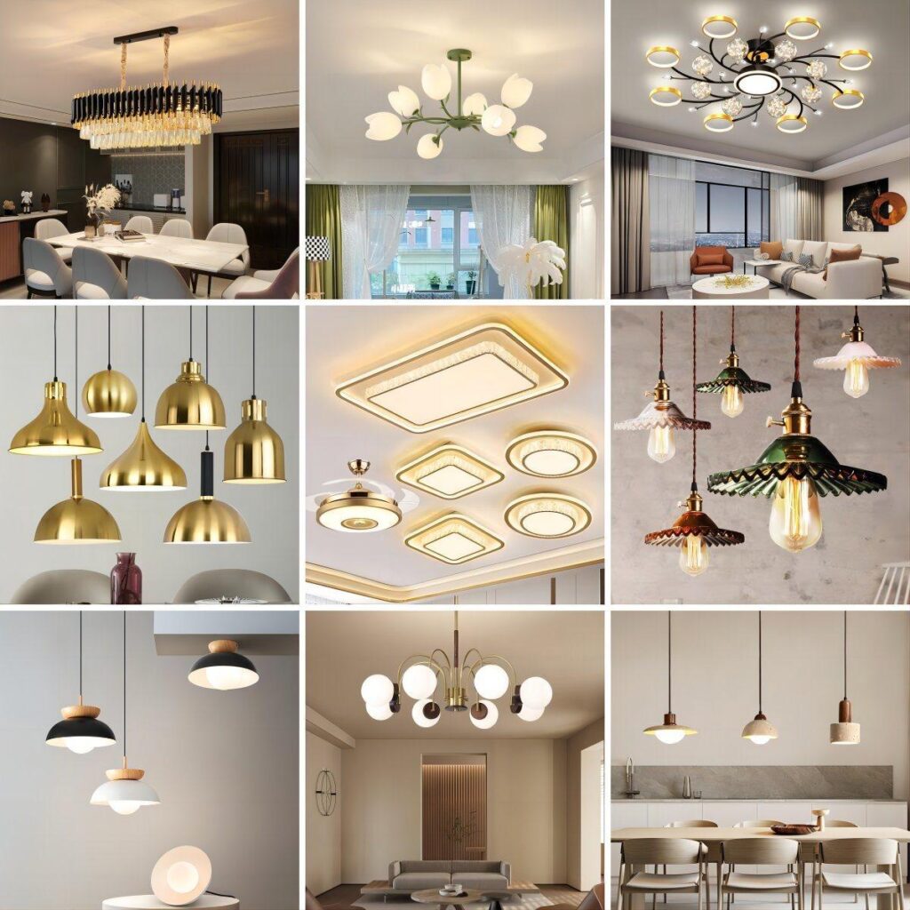 Different types of luxury lighting fixtures for modern homes
