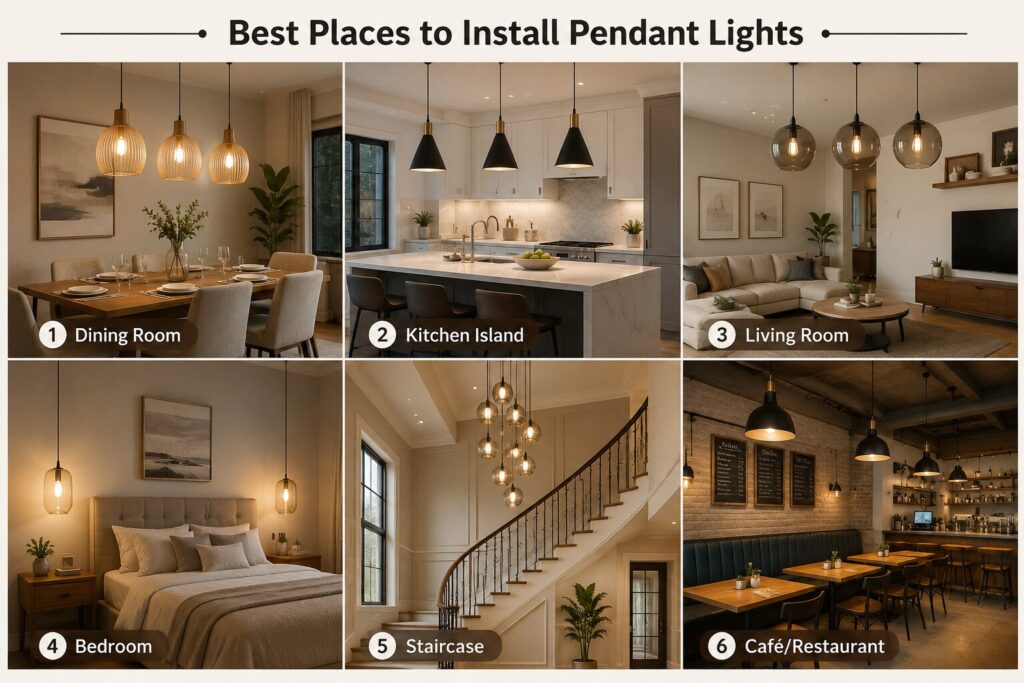 Best Places to Install Pendant Lights