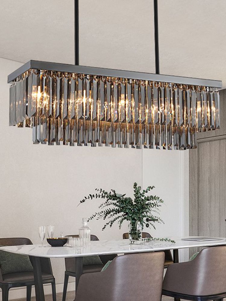 Black Metal Dining Room Chandelier