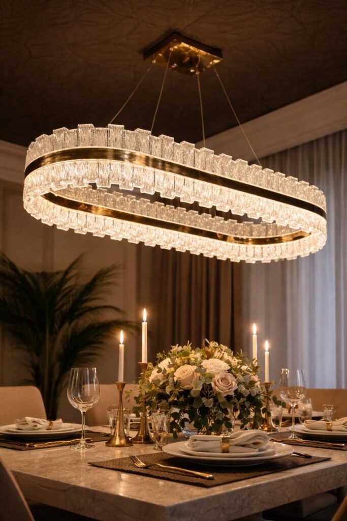 Crystal Dining Room Chandelier Design
