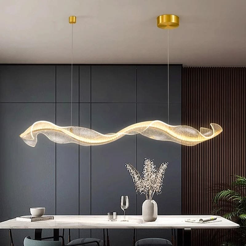 Linear Dining Room Chandelier for Long Table