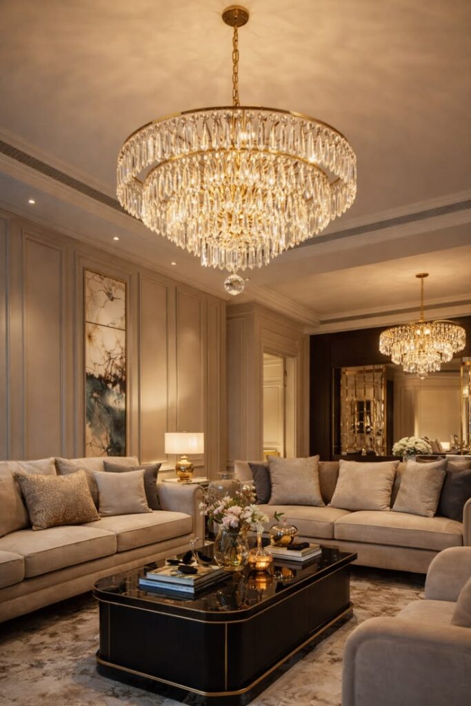 Modern chandelier for living room