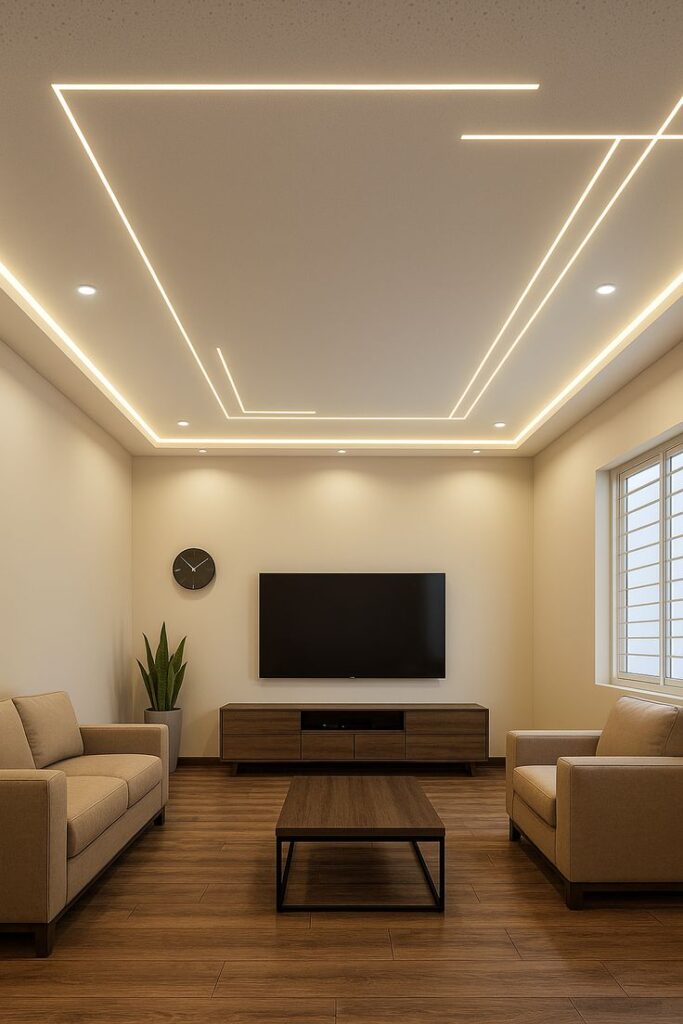 Profile Lights in False Ceiling